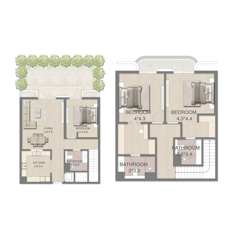 RAK Properties Mirasol Mina floor plan