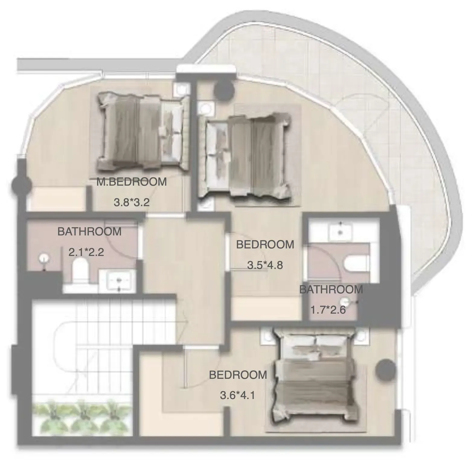 RAK Properties Mirasol Mina floor plan