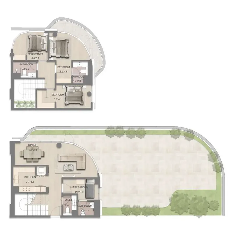 RAK Properties Mirasol Mina floor plan