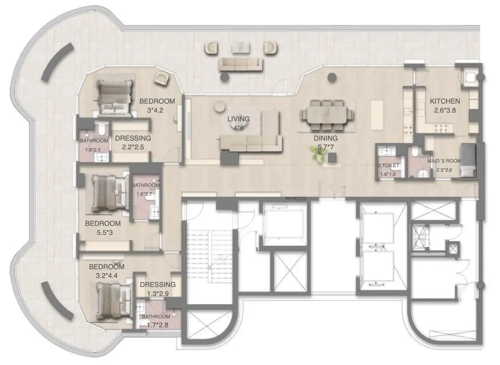 RAK Properties Mirasol Mina floor plan