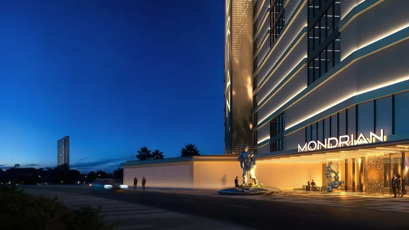 Exterior at Mondrian Phases 1 and 2 in Al Marjan Island Ras Al Khaimah