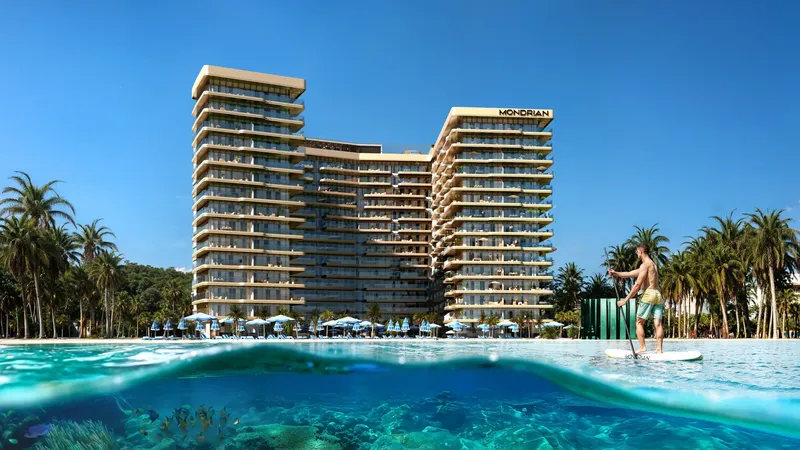 Exterior at Mondrian Phases 1 and 2 in Al Marjan Island Ras Al Khaimah