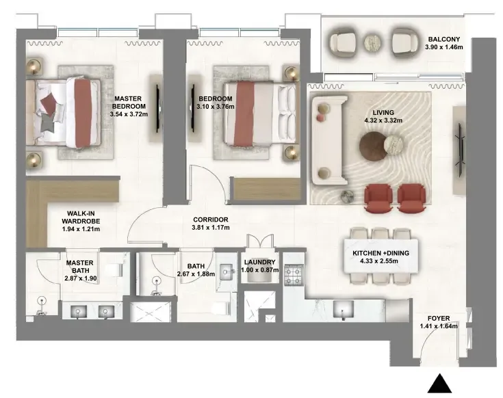 Emaar Montiva by Vida floor plan