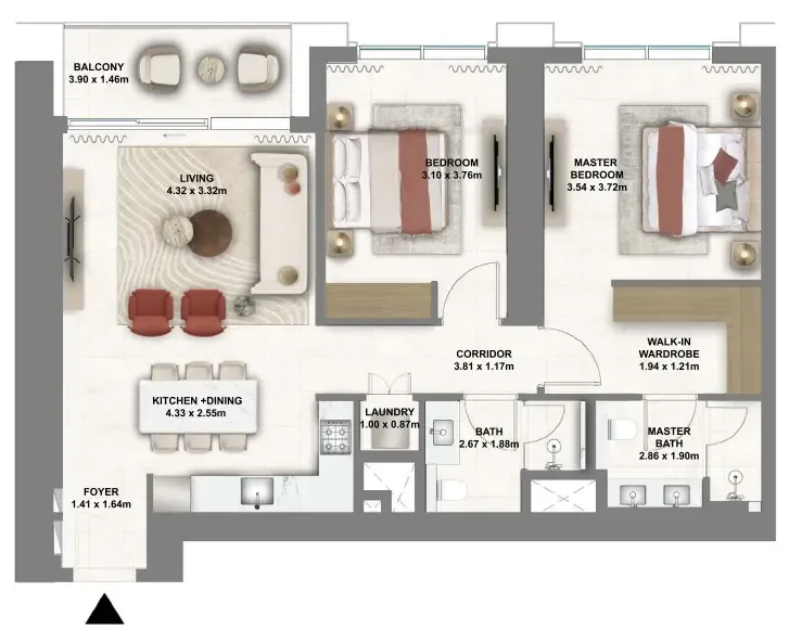 Emaar Montiva by Vida floor plan