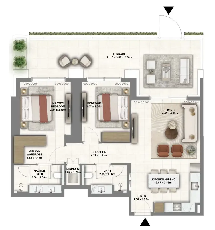Emaar Montiva by Vida floor plan