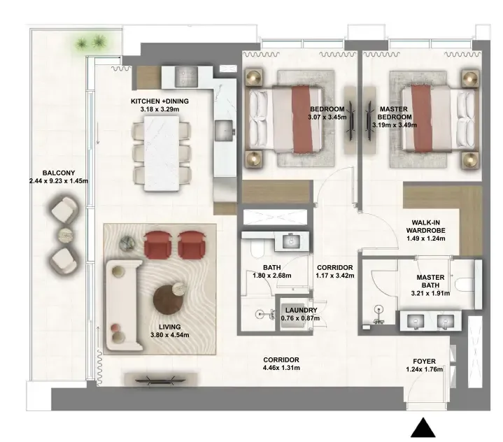 Emaar Montiva by Vida floor plan