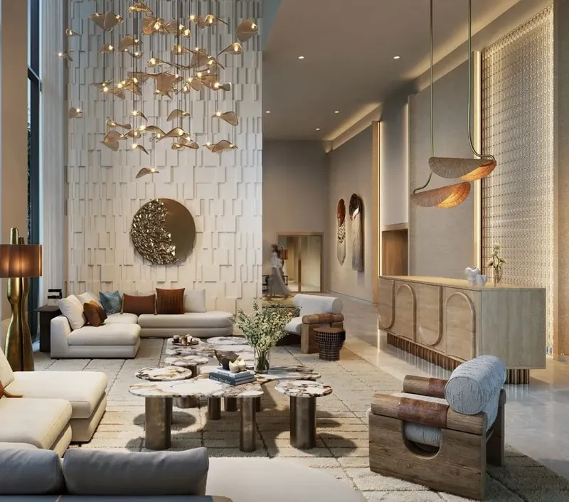 Lobby at Montiva by Vida in Green Gate at Dubai Creek Harbour Dubai