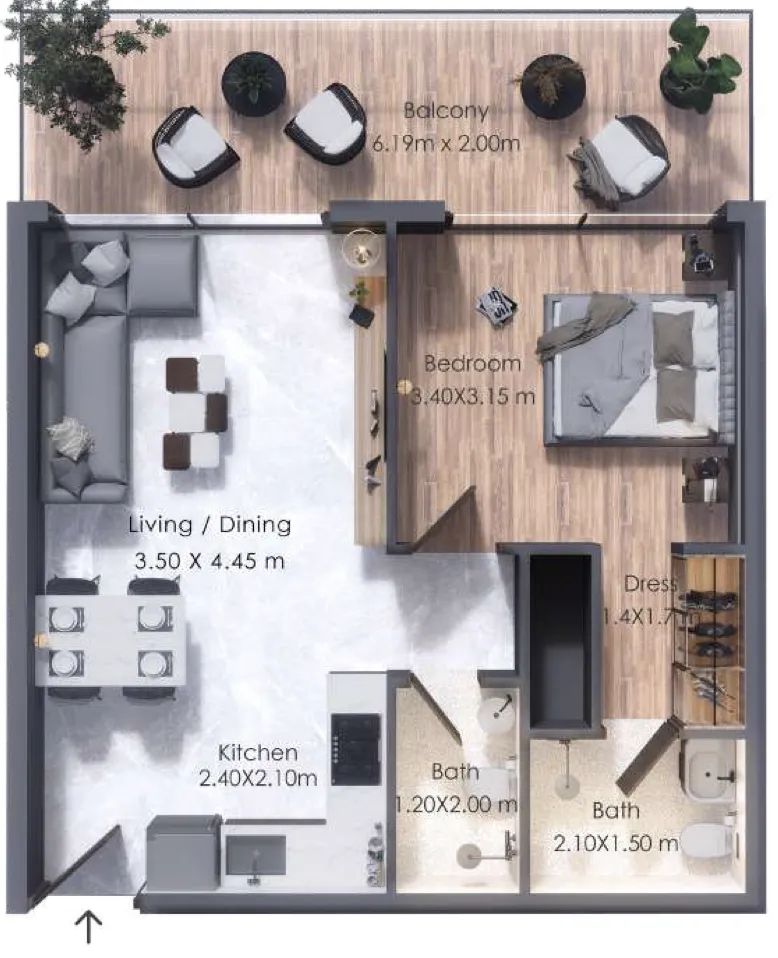 Dugasta Moonsa Residences 2 floor plan