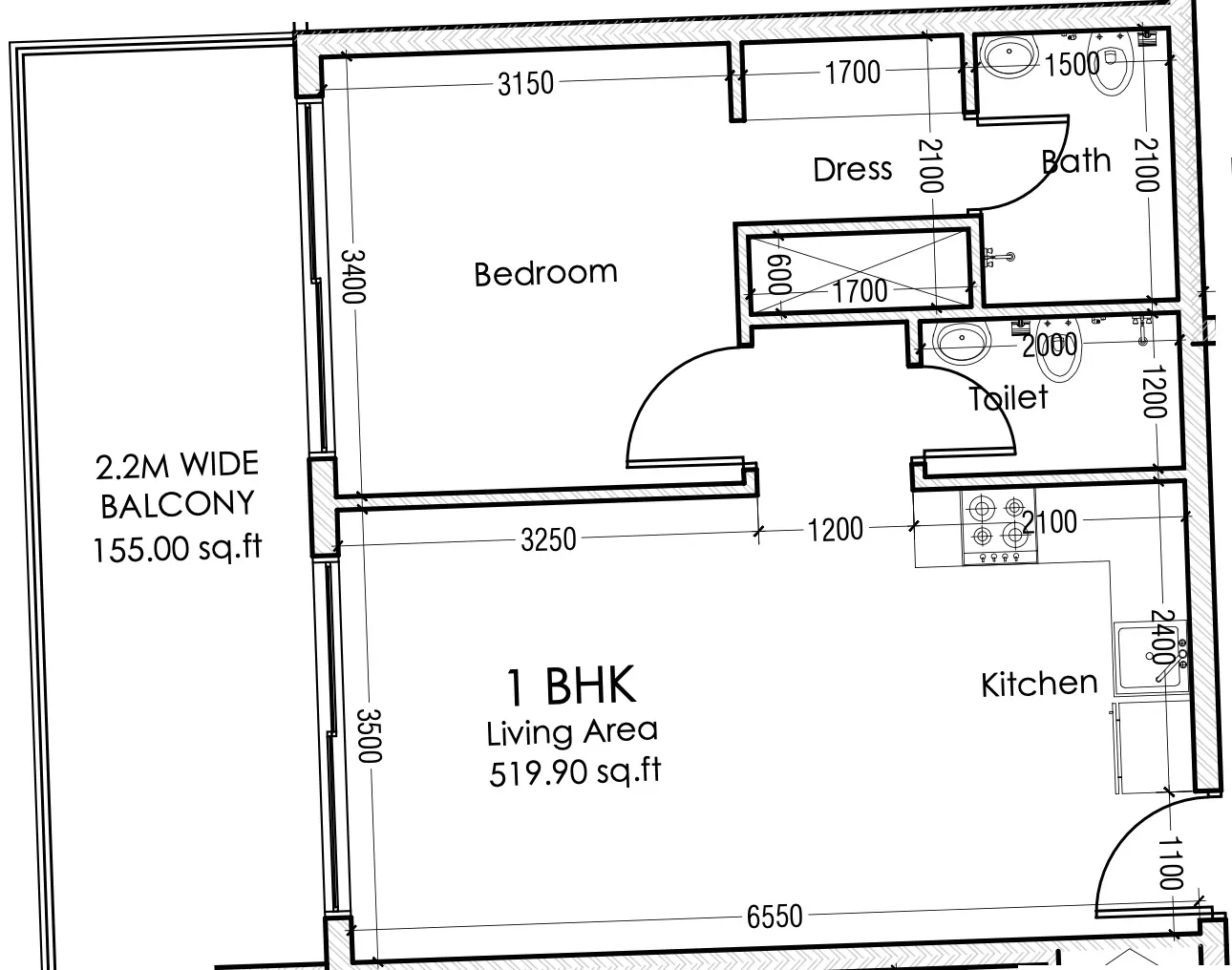 Dugasta Moonsa Residences 2 floor plan