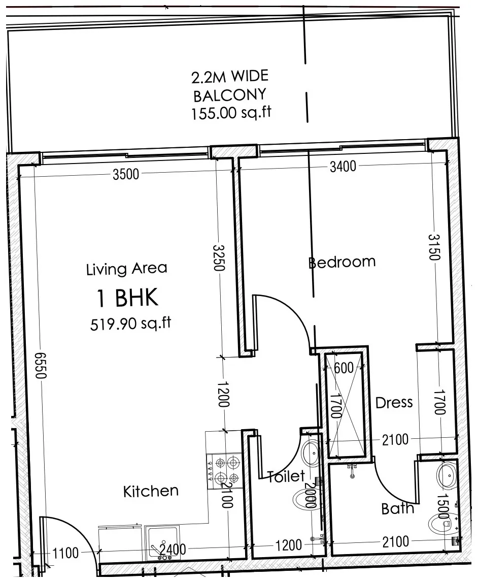Dugasta Moonsa Residences 2 floor plan