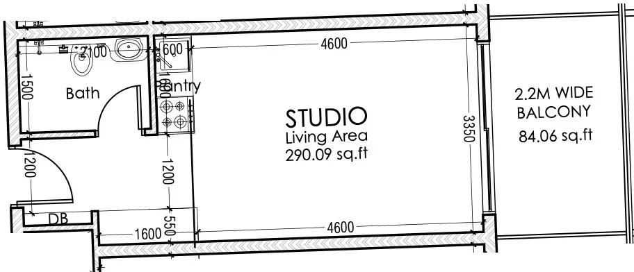 Dugasta Moonsa Residences 2 floor plan
