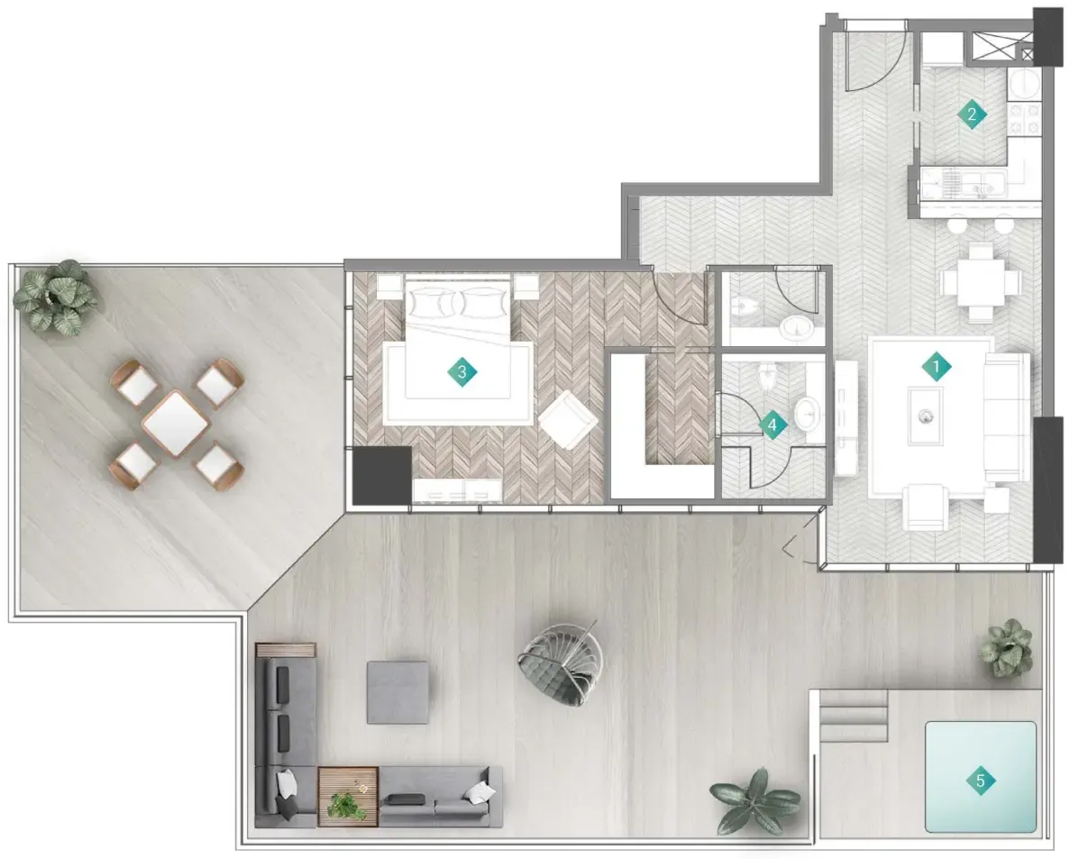 Durar Group Moonstone Interiors by Missoni floor plan