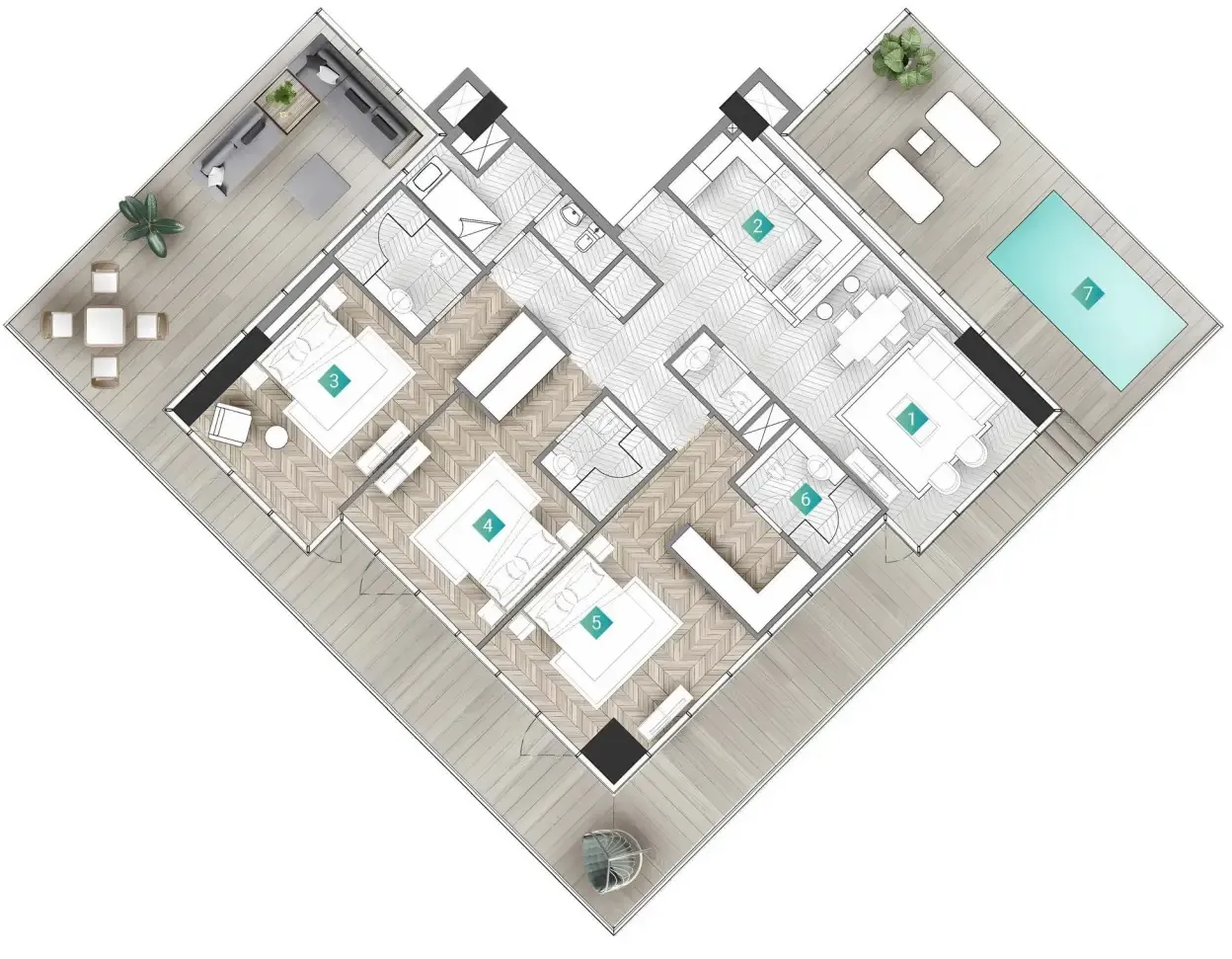 Durar Group Moonstone Interiors by Missoni floor plan