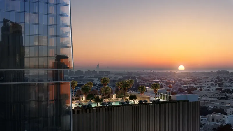 Exterior at Mr. C Residences Downtown in City Walk Dubai