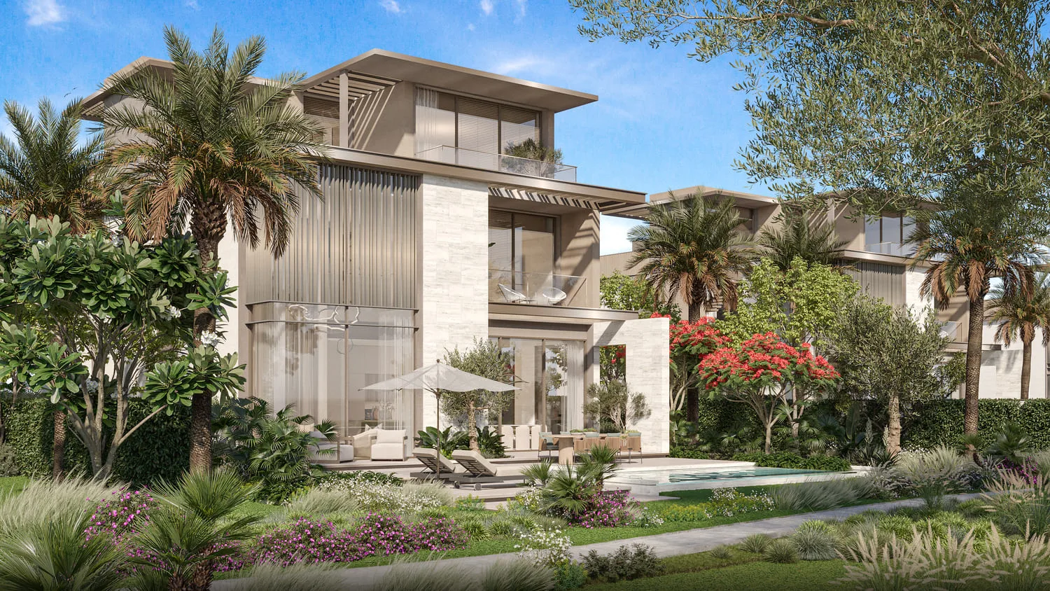 Exterior at Nad Al Sheba Gardens Phase 9 in Wadi Al Safa 3 Dubai