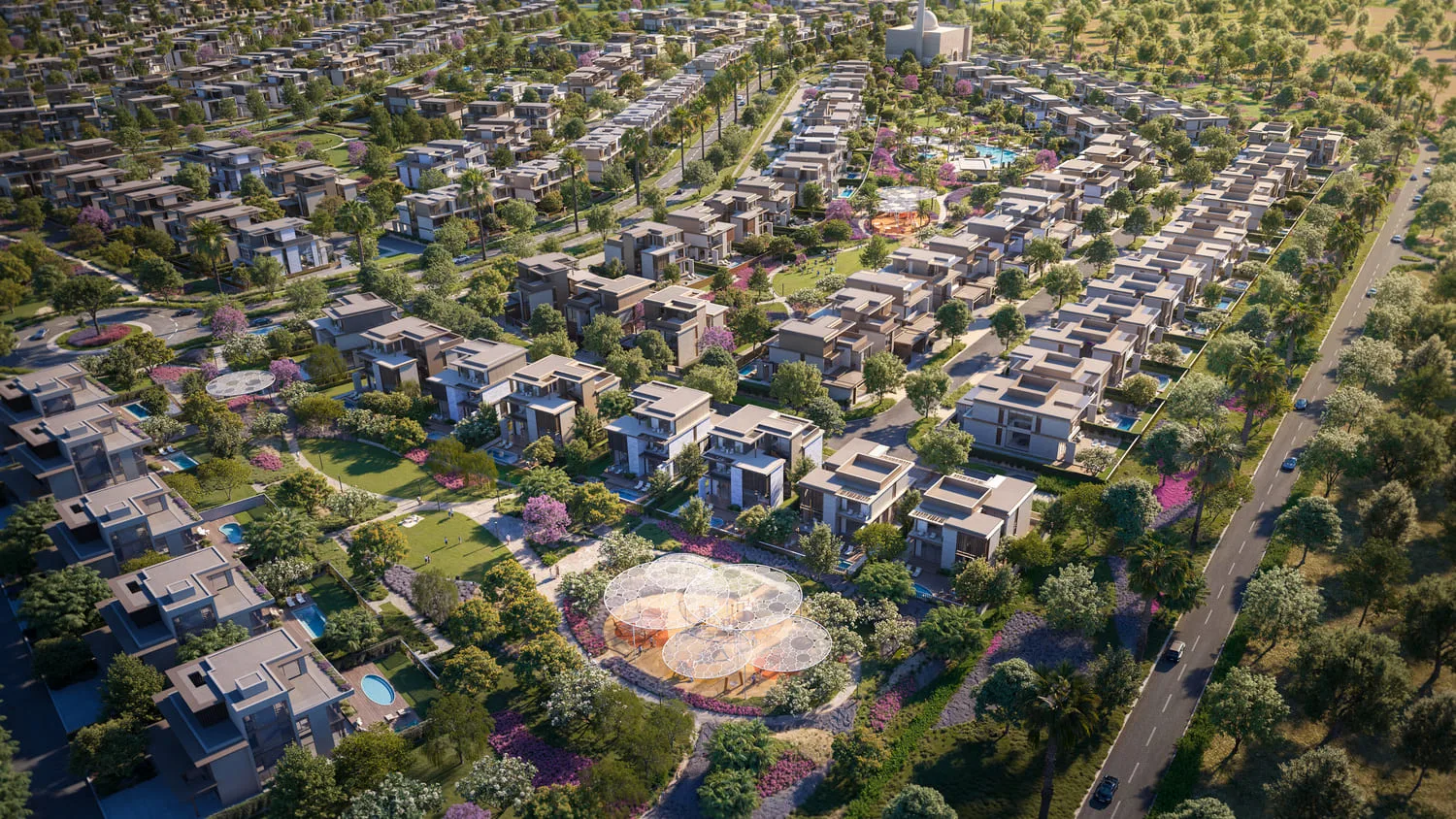 Exterior at Nad Al Sheba Gardens Phase 9 in Wadi Al Safa 3 Dubai