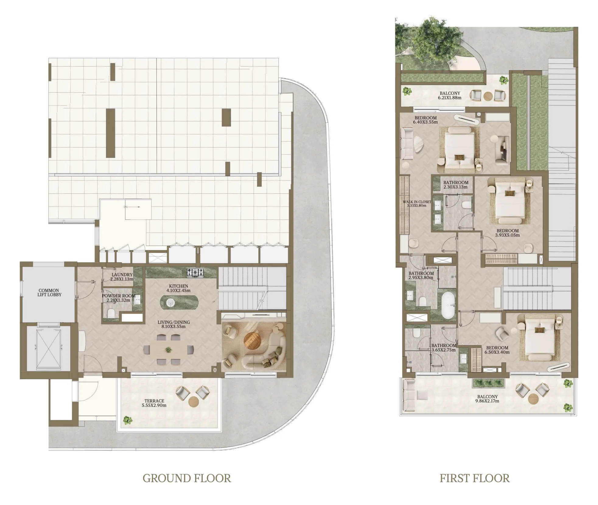 Abu Dhabi National Hotels Nasim Al Bahr Residences floor plan