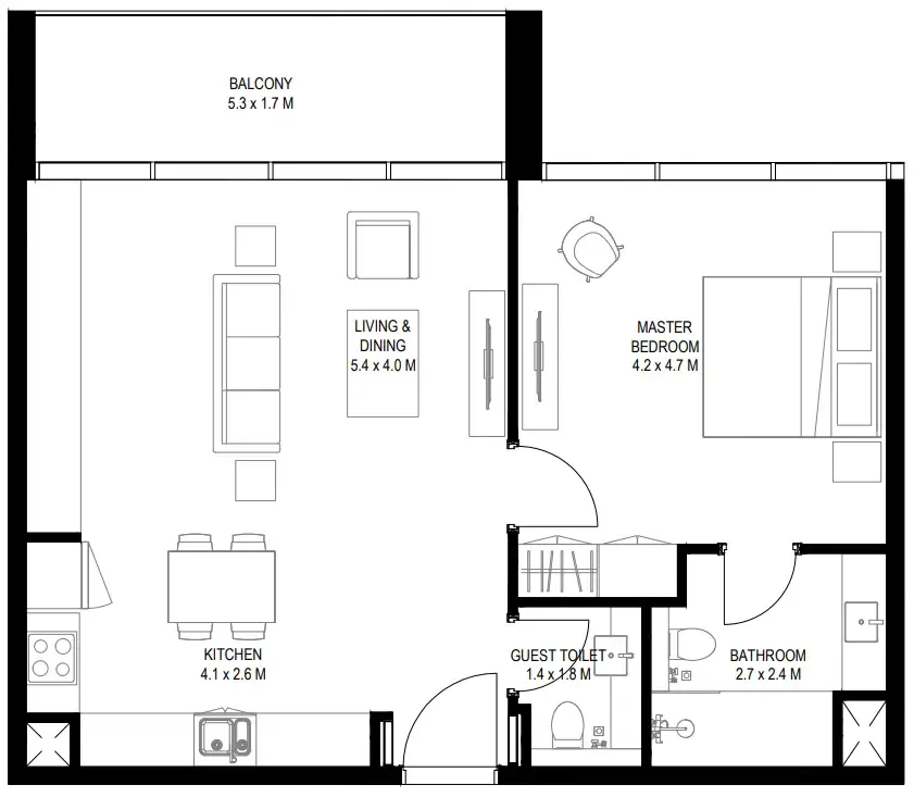 Arada Nesba 2 Aljada floor plan