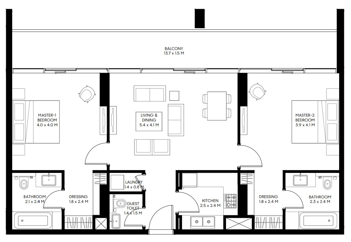 Arada Nesba 3 floor plan