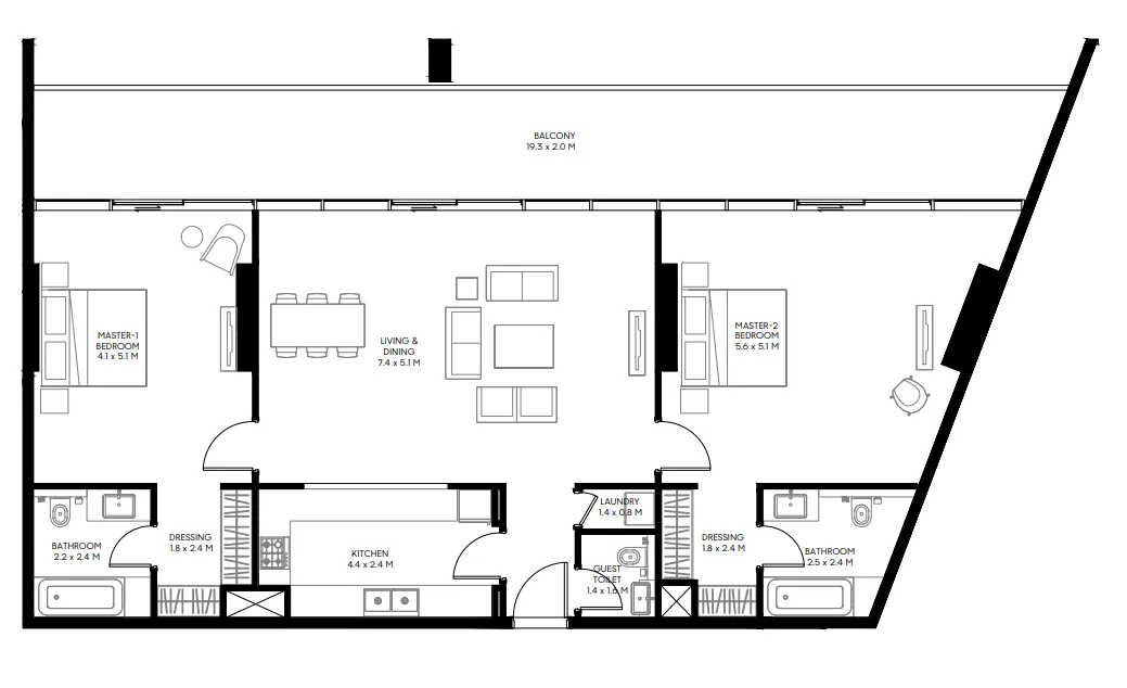 Arada Nesba 3 floor plan