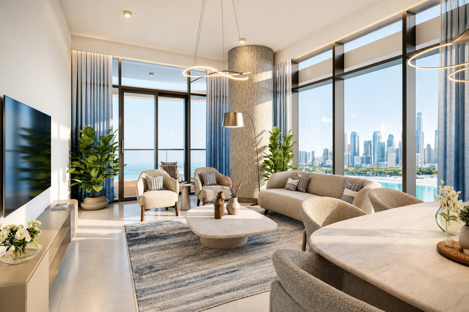 Interior at New Project by Alef Group in Al Mamzar-1 Sharjah