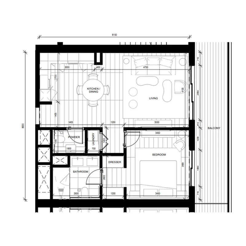 ALDAR Nikki Beach Residences floor plan