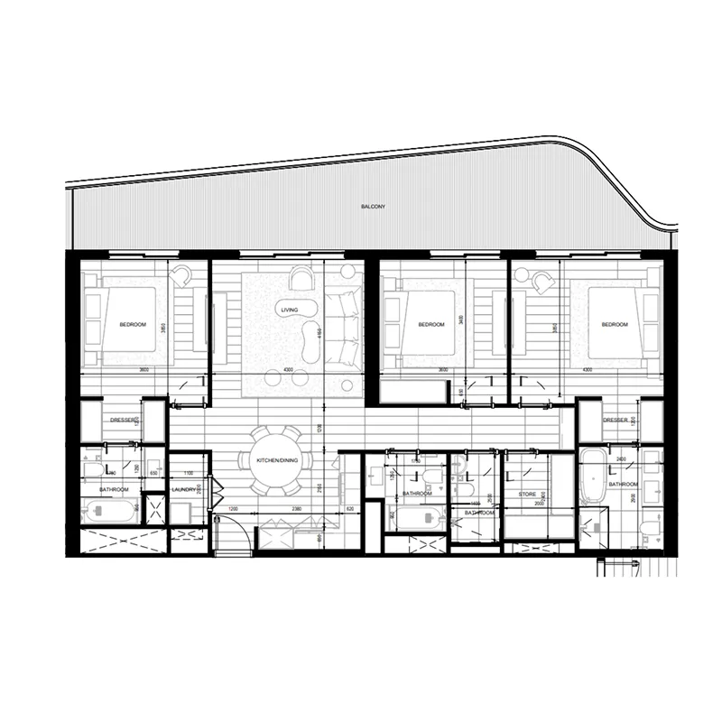 ALDAR Nikki Beach Residences floor plan