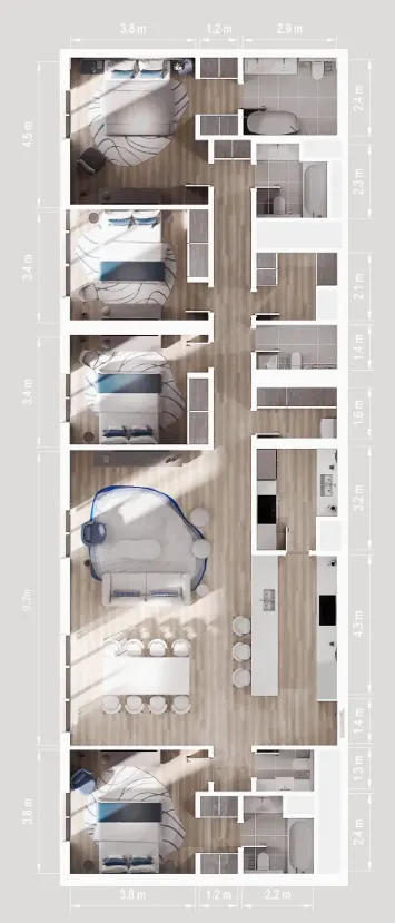 ALDAR Nikki Beach Residences floor plan