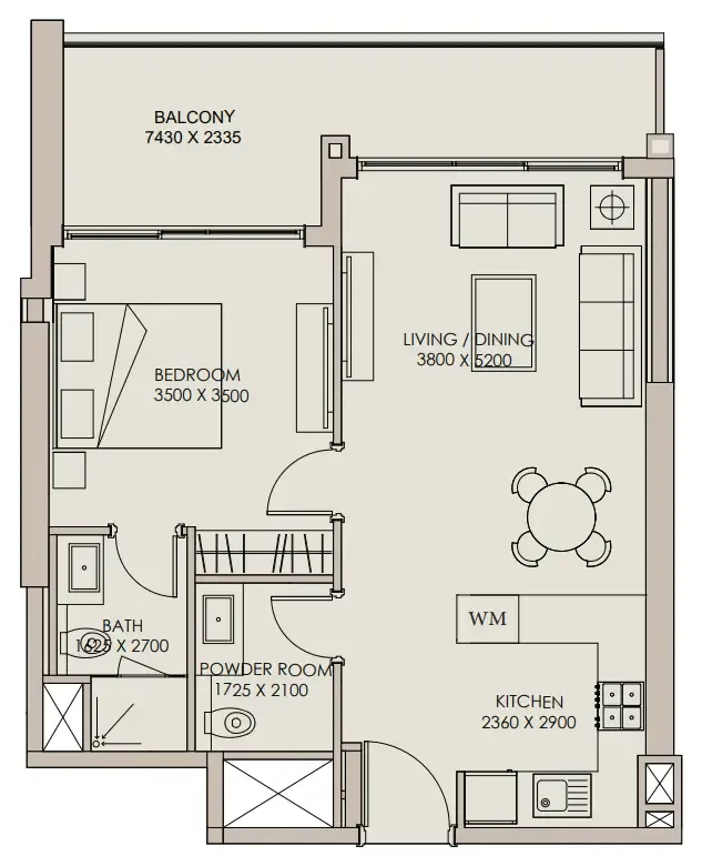 Meraki Developers Nirvana Residences 1 floor plan
