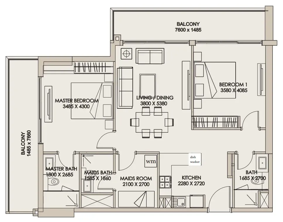 Meraki Developers Nirvana Residences 1 floor plan