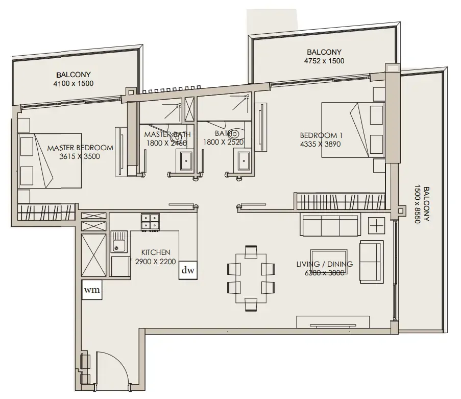 Meraki Developers Nirvana Residences 1 floor plan