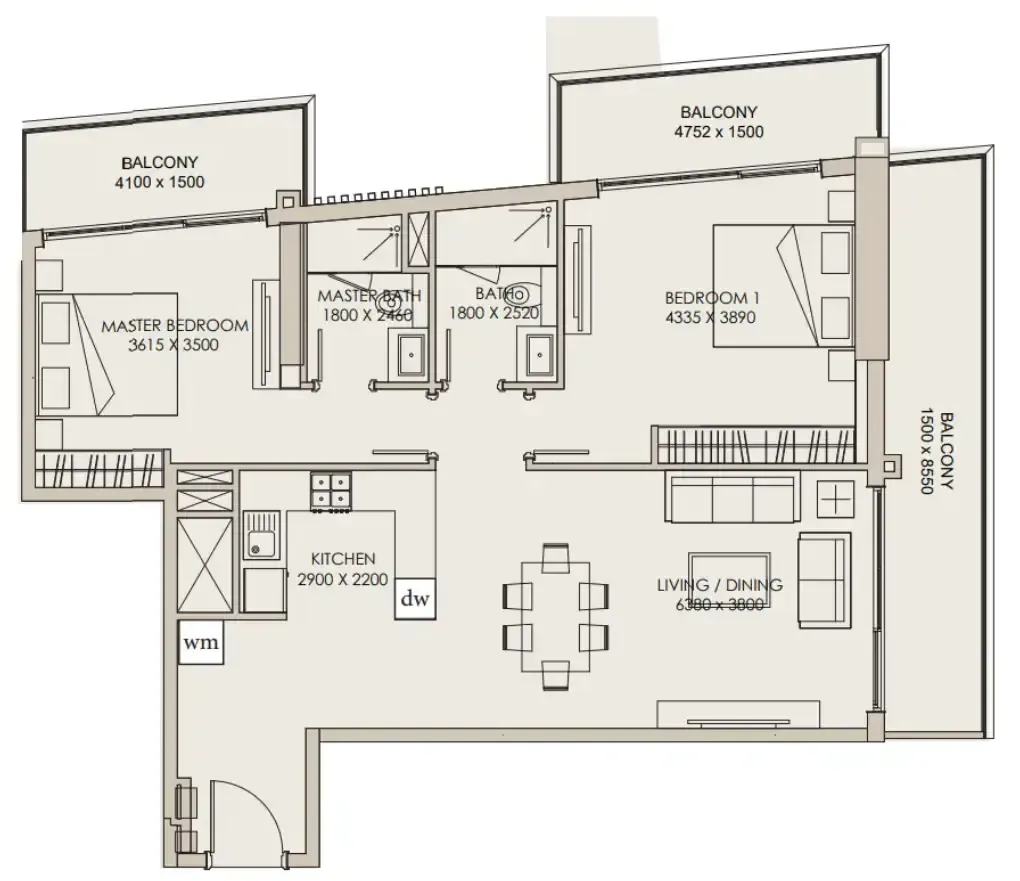 Meraki Developers Nirvana Residences 1 floor plan
