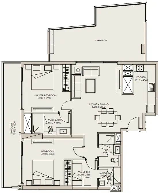 Meraki Developers Nirvana Residences 1 floor plan
