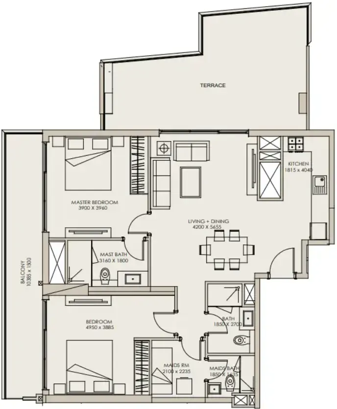 Meraki Developers Nirvana Residences 1 floor plan