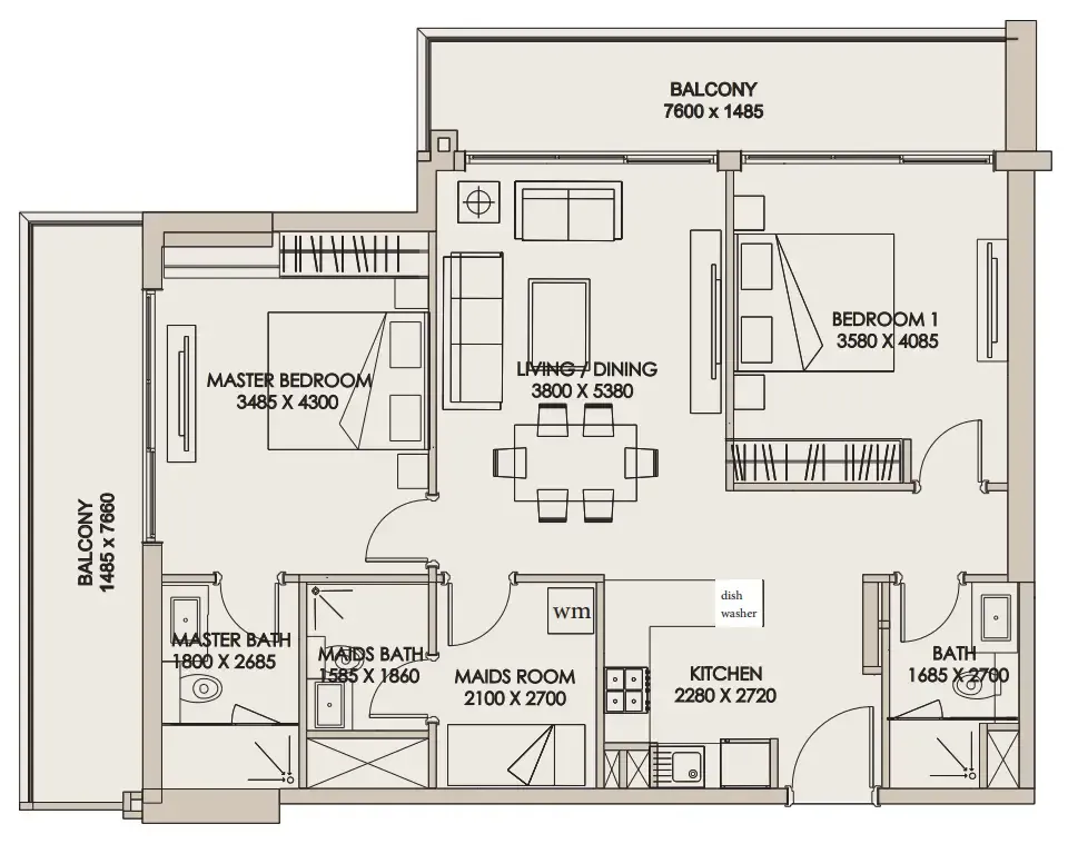 Meraki Developers Nirvana Residences 1 floor plan