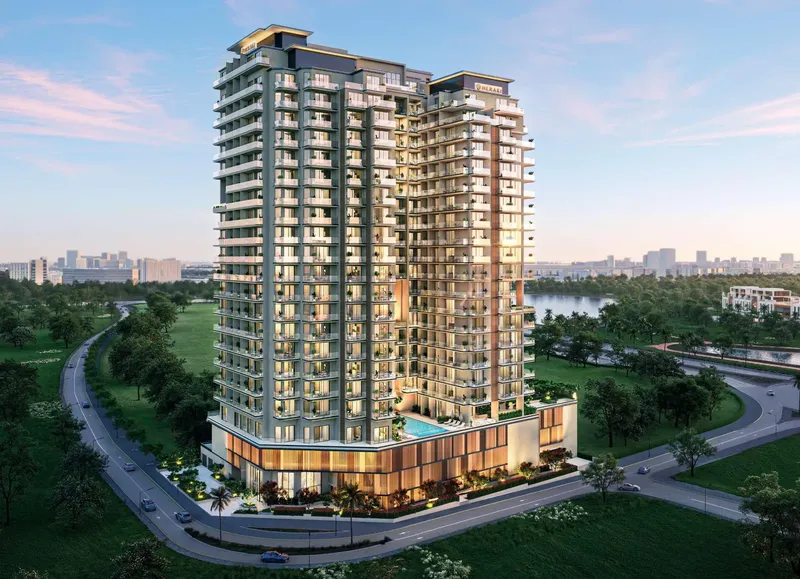 Exterior at Nirvana Residences 1 in Dubai Production City Dubai