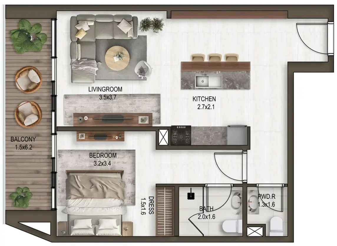 Eight Square Developers Noore floor plan