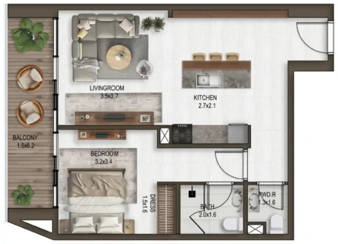 Eight Square Developers Noore floor plan