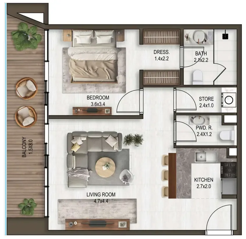 Eight Square Developers Noore floor plan