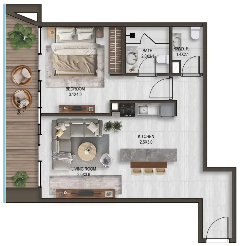 Eight Square Developers Noore floor plan