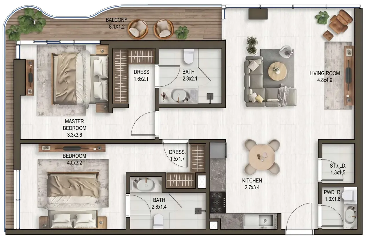 Eight Square Developers Noore floor plan
