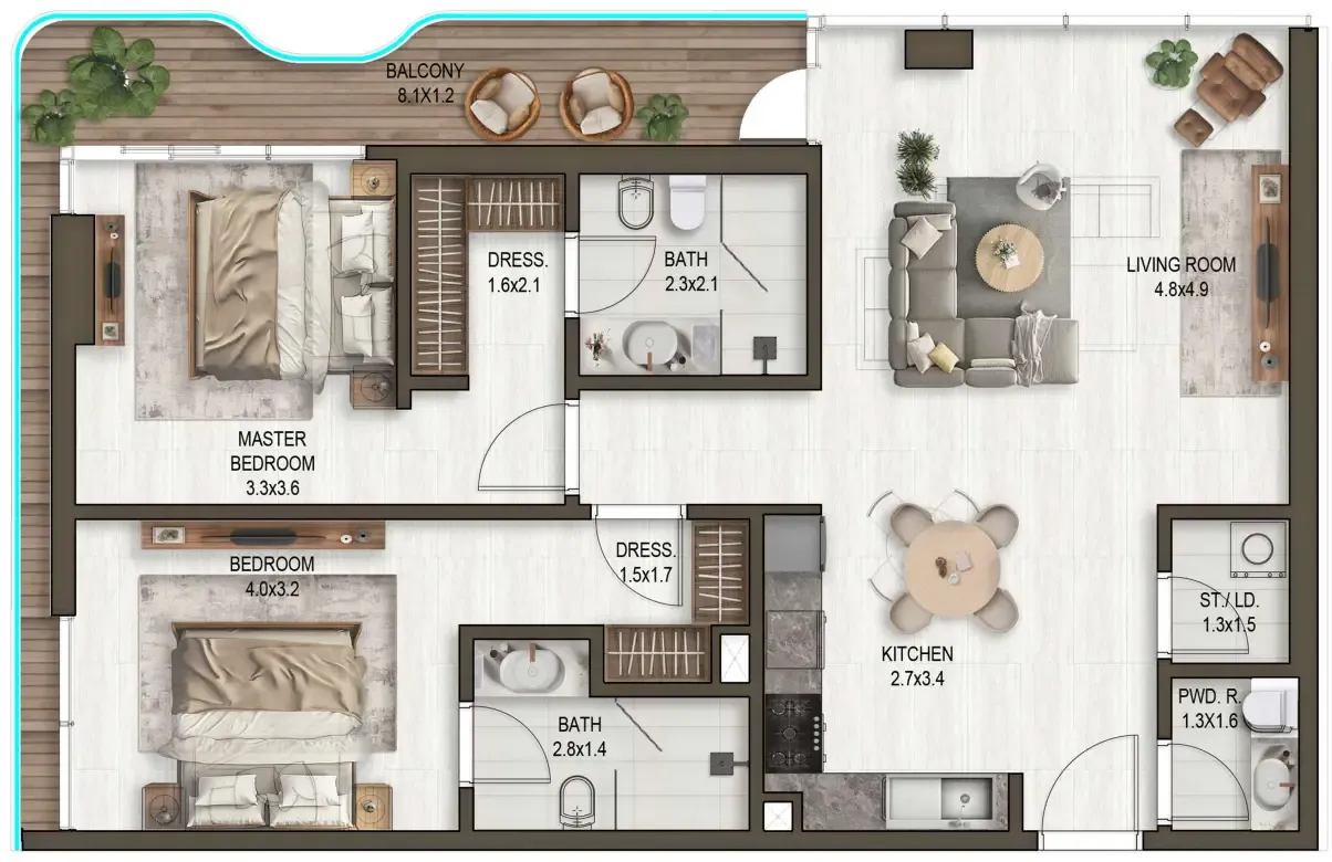 Eight Square Developers Noore floor plan