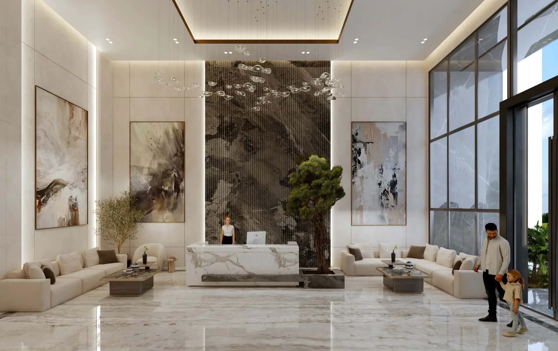 Eight Square Developers Noore Lobby