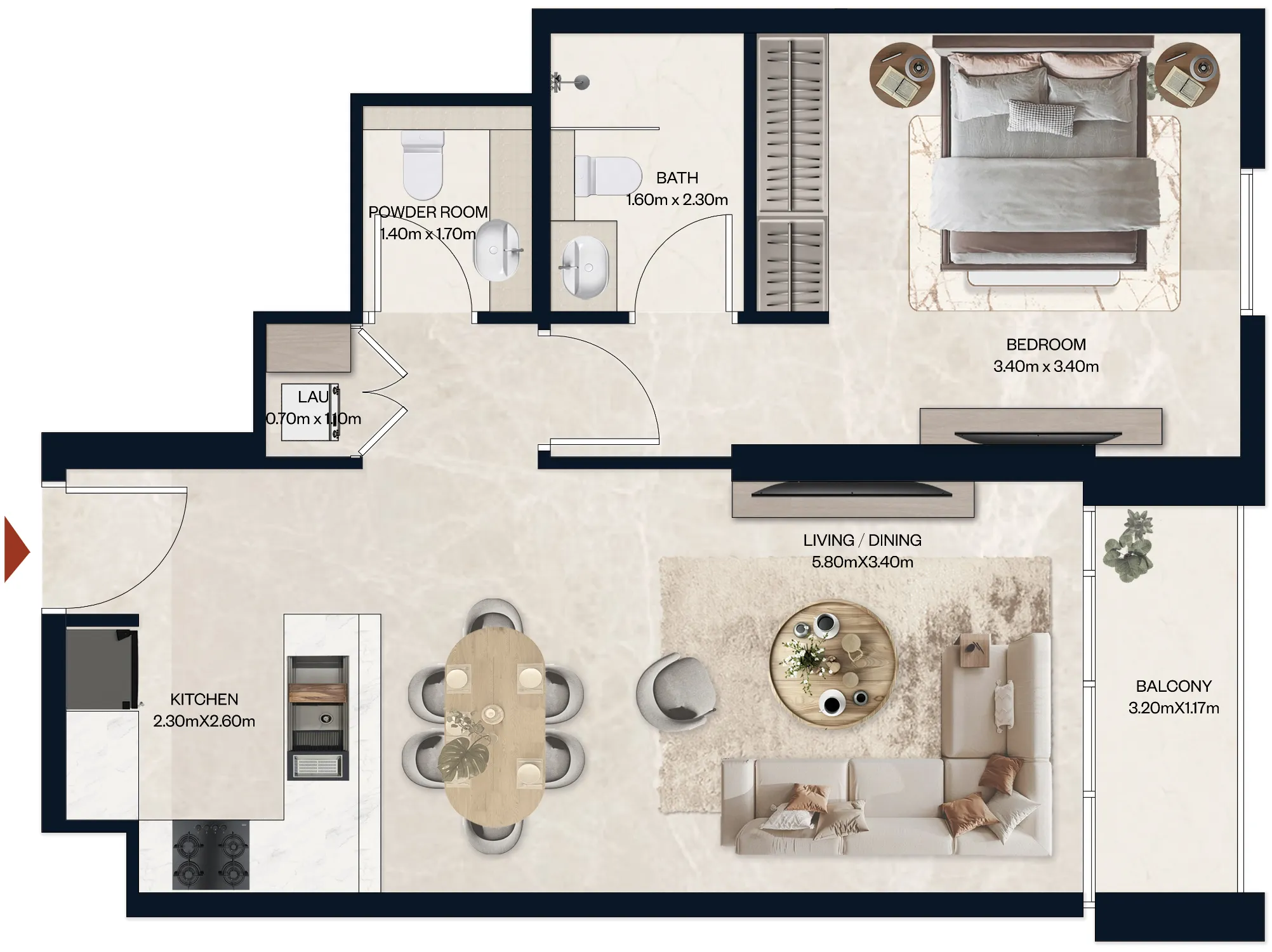 Al Tareq Star Real Estate Development Norah Residence floor plan
