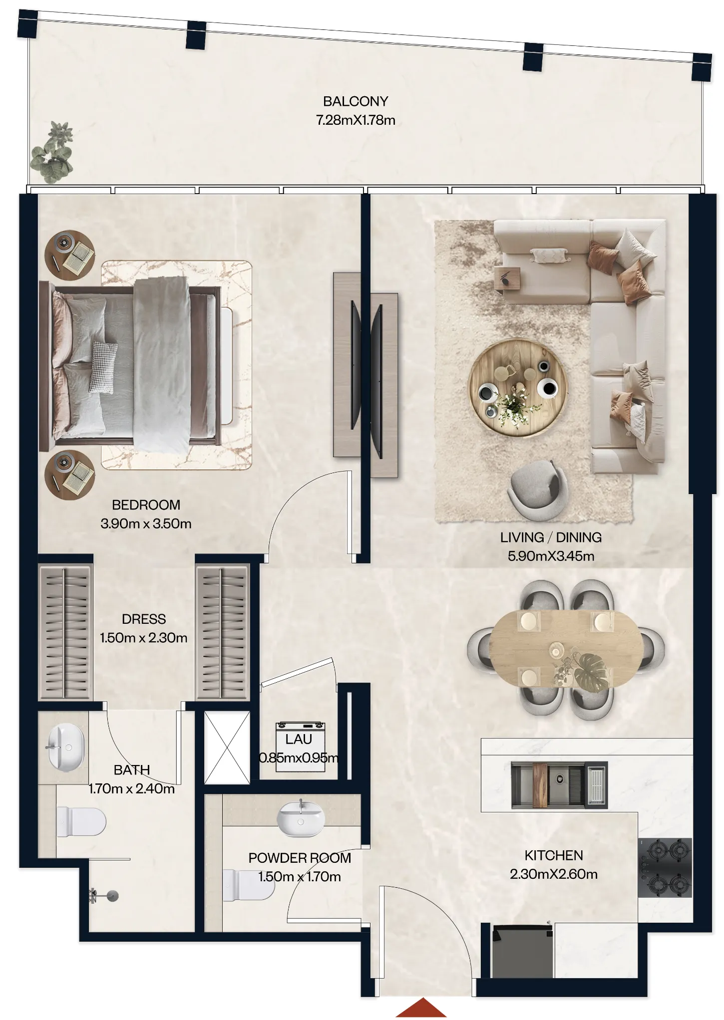 Al Tareq Star Real Estate Development Norah Residence floor plan
