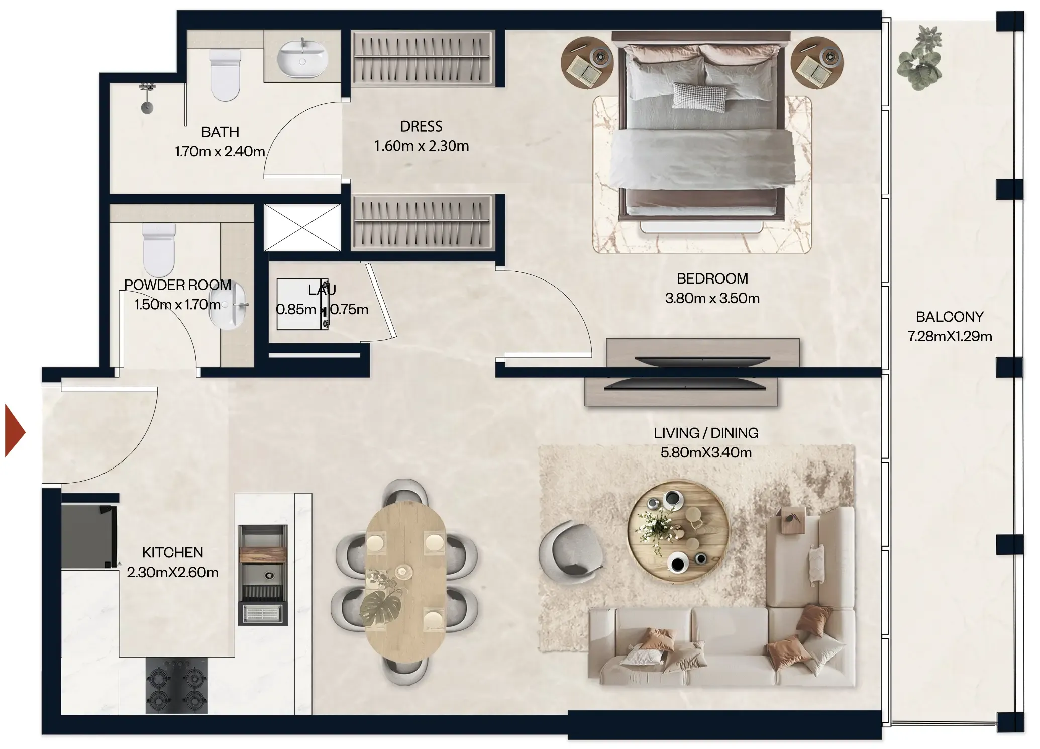 Al Tareq Star Real Estate Development Norah Residence floor plan