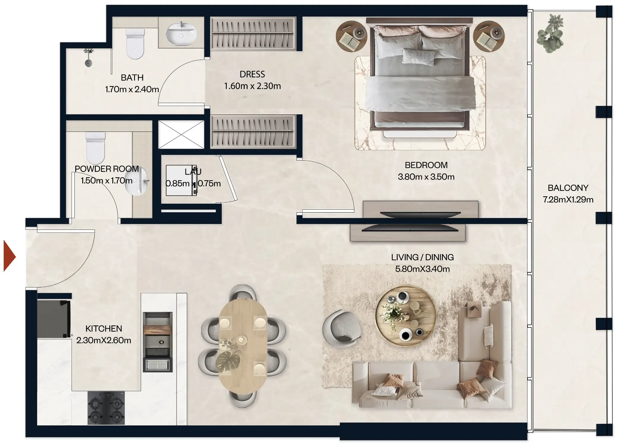 Al Tareq Star Real Estate Development Norah Residence floor plan