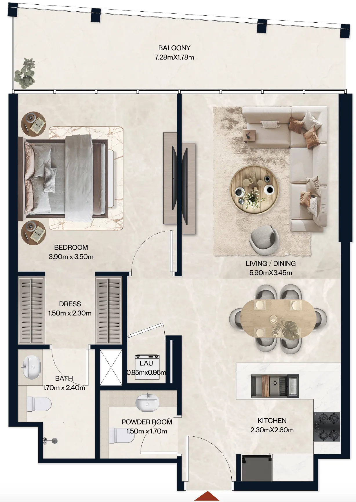 Al Tareq Star Real Estate Development Norah Residence floor plan