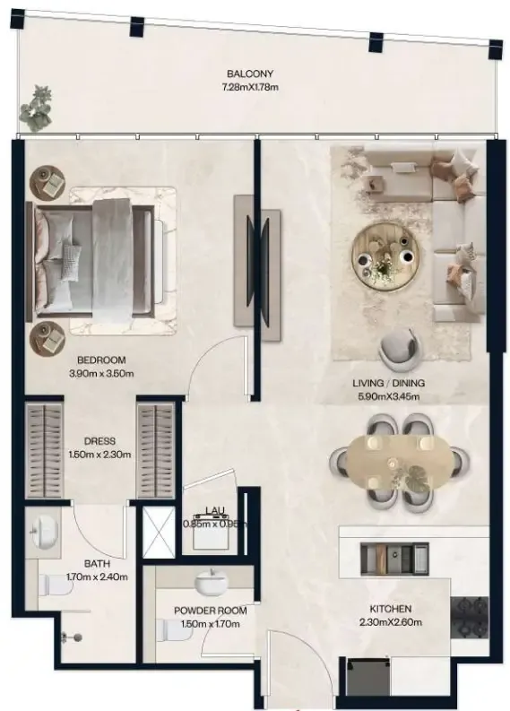 Al Tareq Star Real Estate Development Norah Residence floor plan