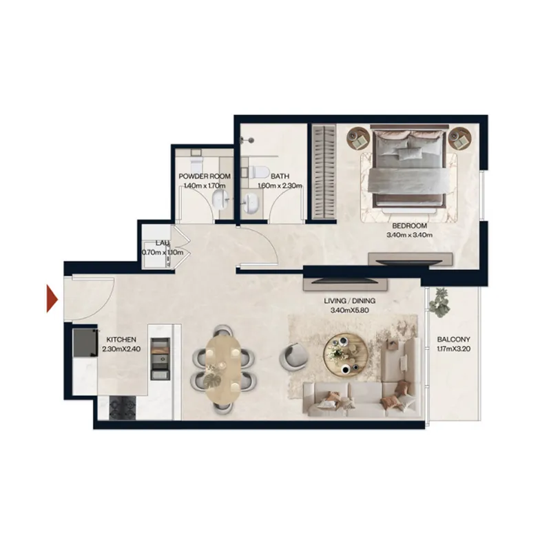 Al Tareq Star Real Estate Development Norah Residence floor plan